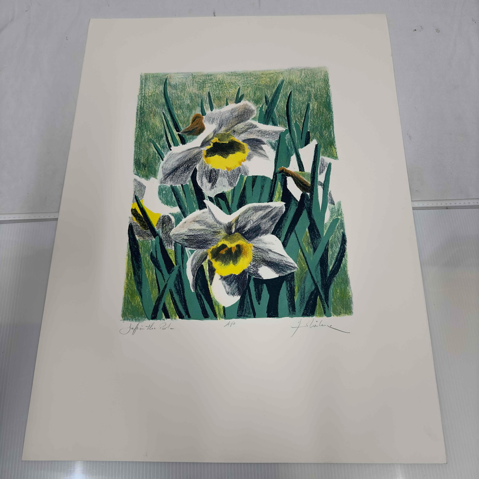 Daffodil in the Park Wilcox Artist Proof AP Serigraph Lot of Three 3 Serigraphs - 2