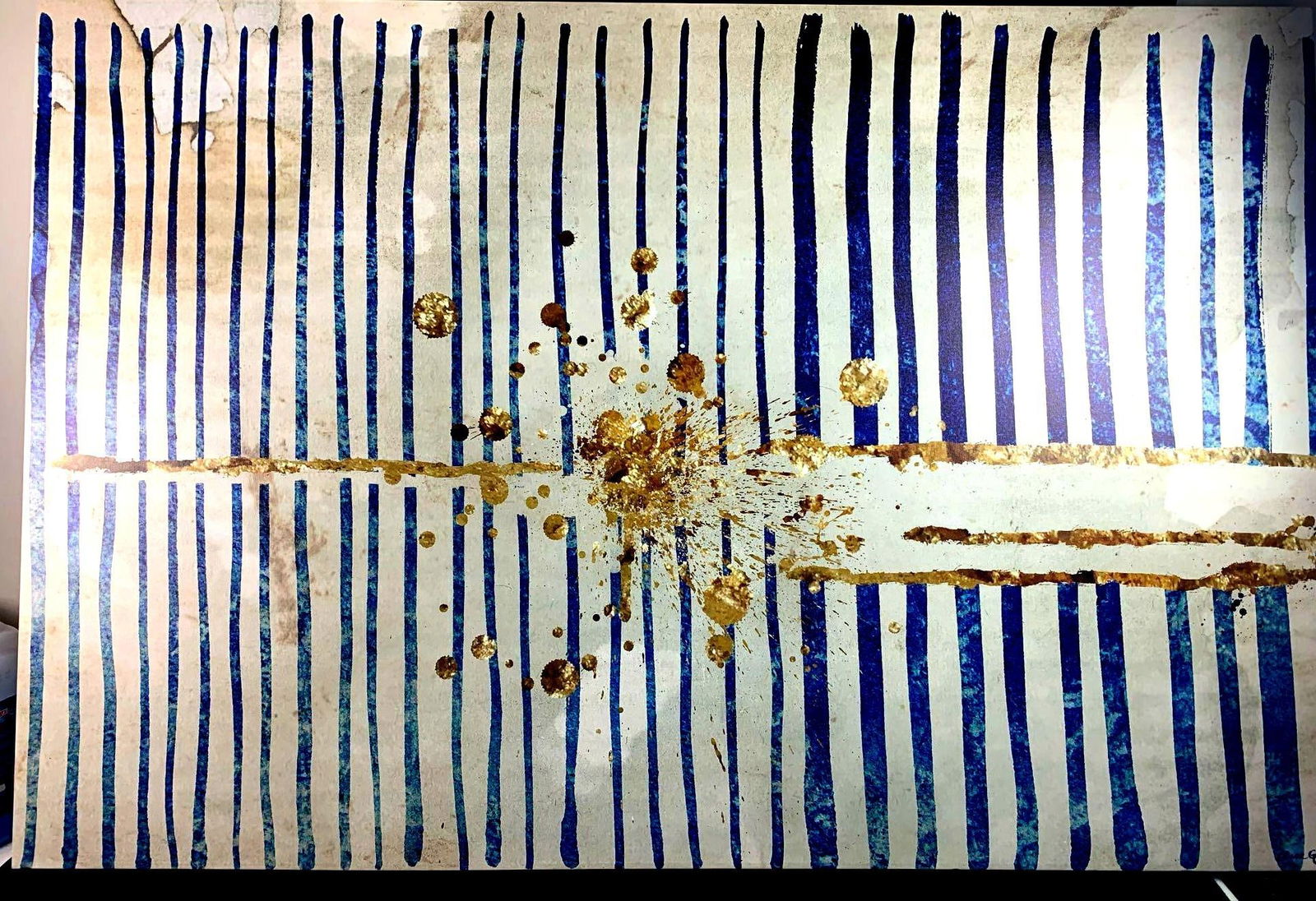 Large Pop Art Inspired Canvas Print By Oliver Gal: Large Pop Art Inspired Canvas Print By Oliver Gal Lovely bright canvas print signed by artist and artist information on back of print. Please see photos. Condition: Excellent. No tears, rips or markin