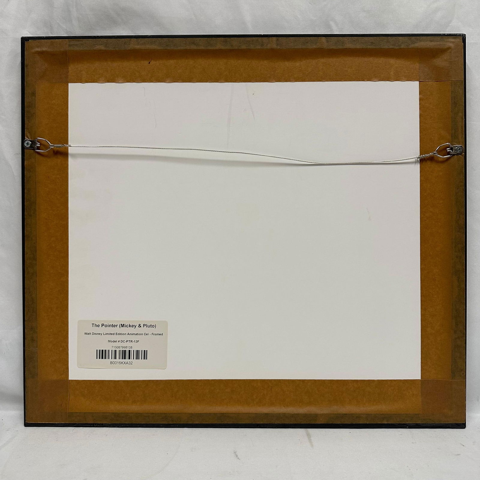 Disney Serigraph Cel the Pointer Mickey Mouse and Pluto Framed Artwork LE - 2