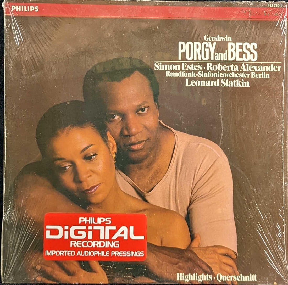 George Gershwin Porgy And Bess LP: George Gershwin Porgy And Bess LP. This was released by Phillips in 1985. The LP is approx 12 3/8" x 12 1/4" and it weighs 0.41lb. The jacket has some shelf-wear and the record is in a good, vintage