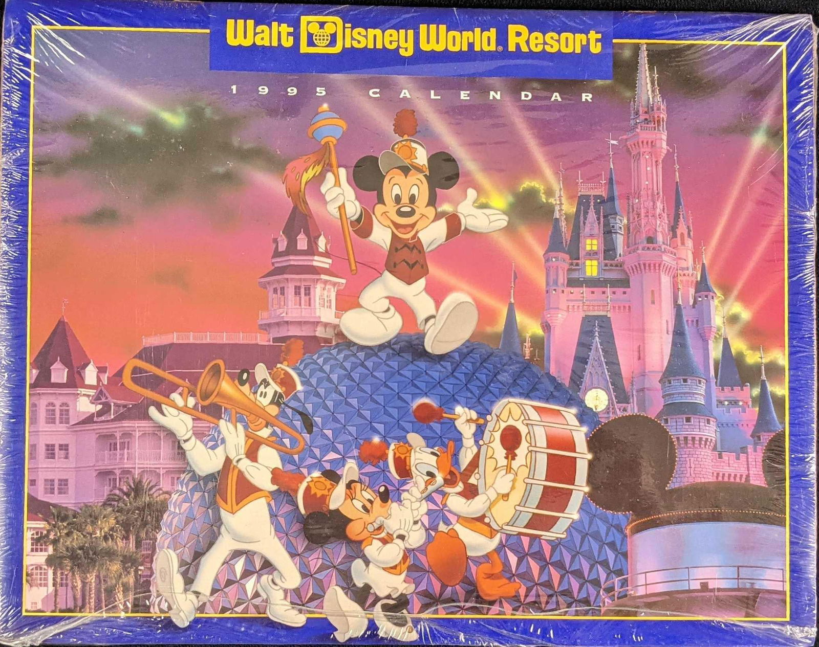 Unopened 1995 Walt Disney World Resort Wall Calendar: Unopened 1995 Walt Disney World Resort Calendar. Has great full color images of Walt Disney World Of The Past! Is approx 14" x 11" and weighs under one pound at 0.42lb. The calendar is in a good, unus