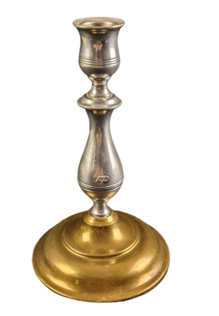 Vintage Kirk Stieff Pewter Traditional Candlestick ADP (1 of 7)