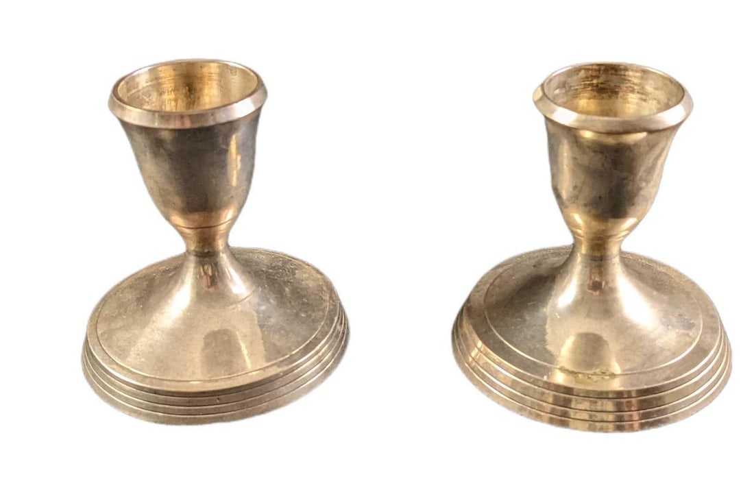 Two Vintage Silverplate Candlestick Holders (1 of 8)