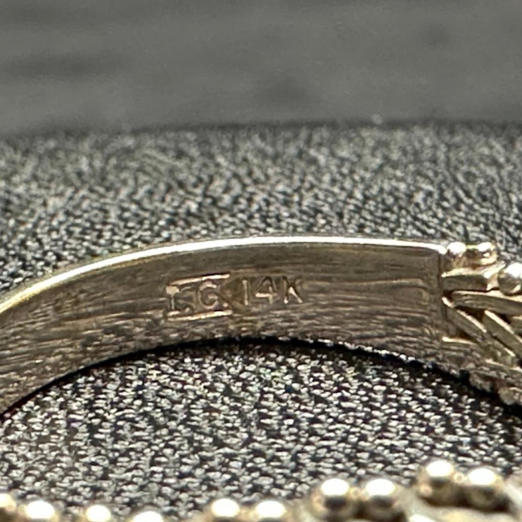 14k Gold Half Chain Ring - 3