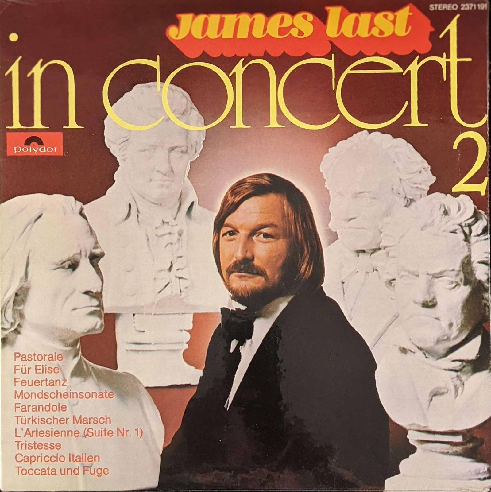 SEALED James Last In Concert 2 Vinyl LP Record: SEALED James Last In Concert 2 Vinyl LP Record. Released by Polydor in 1972. The sealed record is approx 12" x 12" and weighs less than one pound at 0.52lb. The record is in a good, unused con