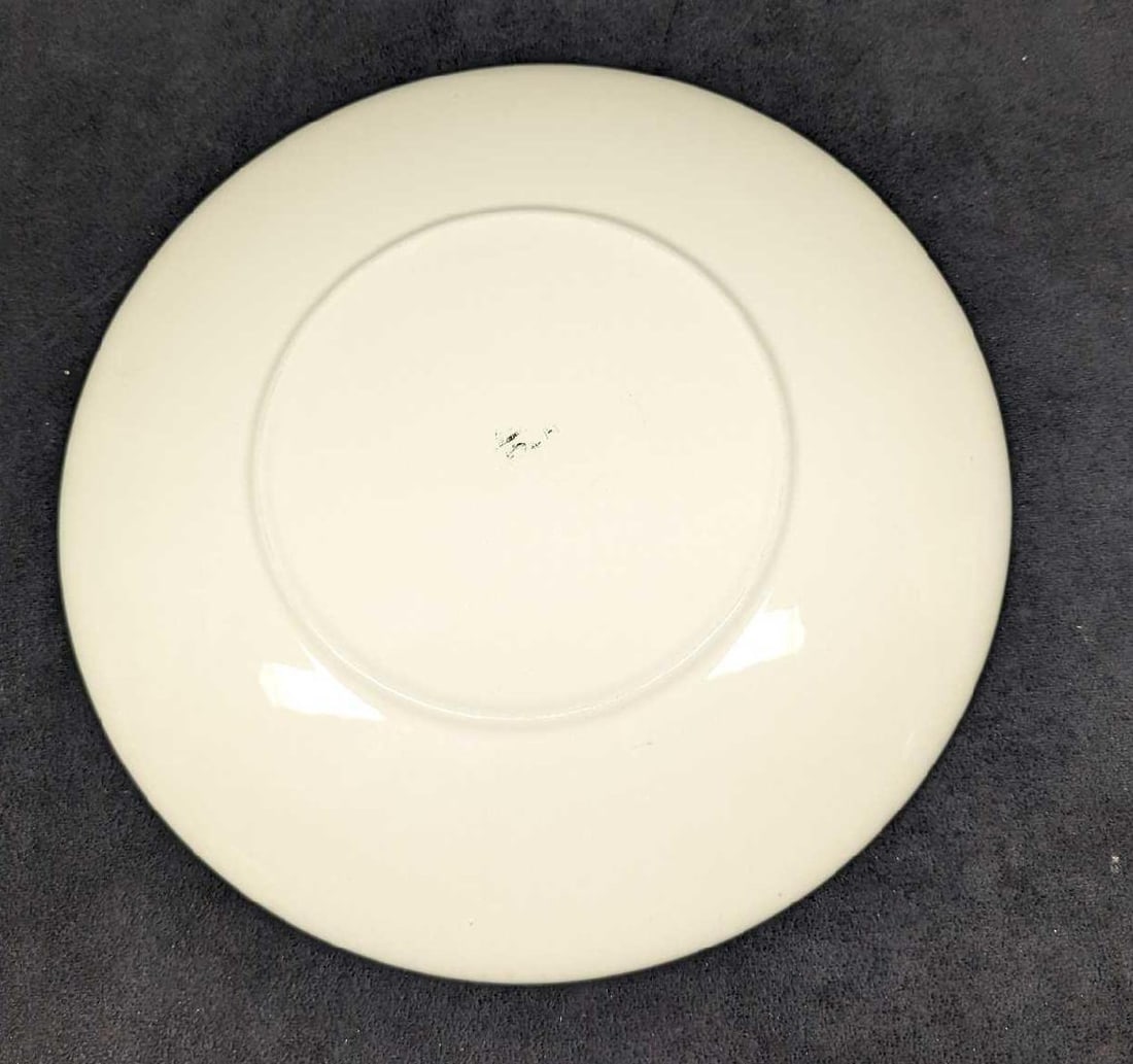 Checkerboard Pattern Ceramic 11" Round Platter - 4