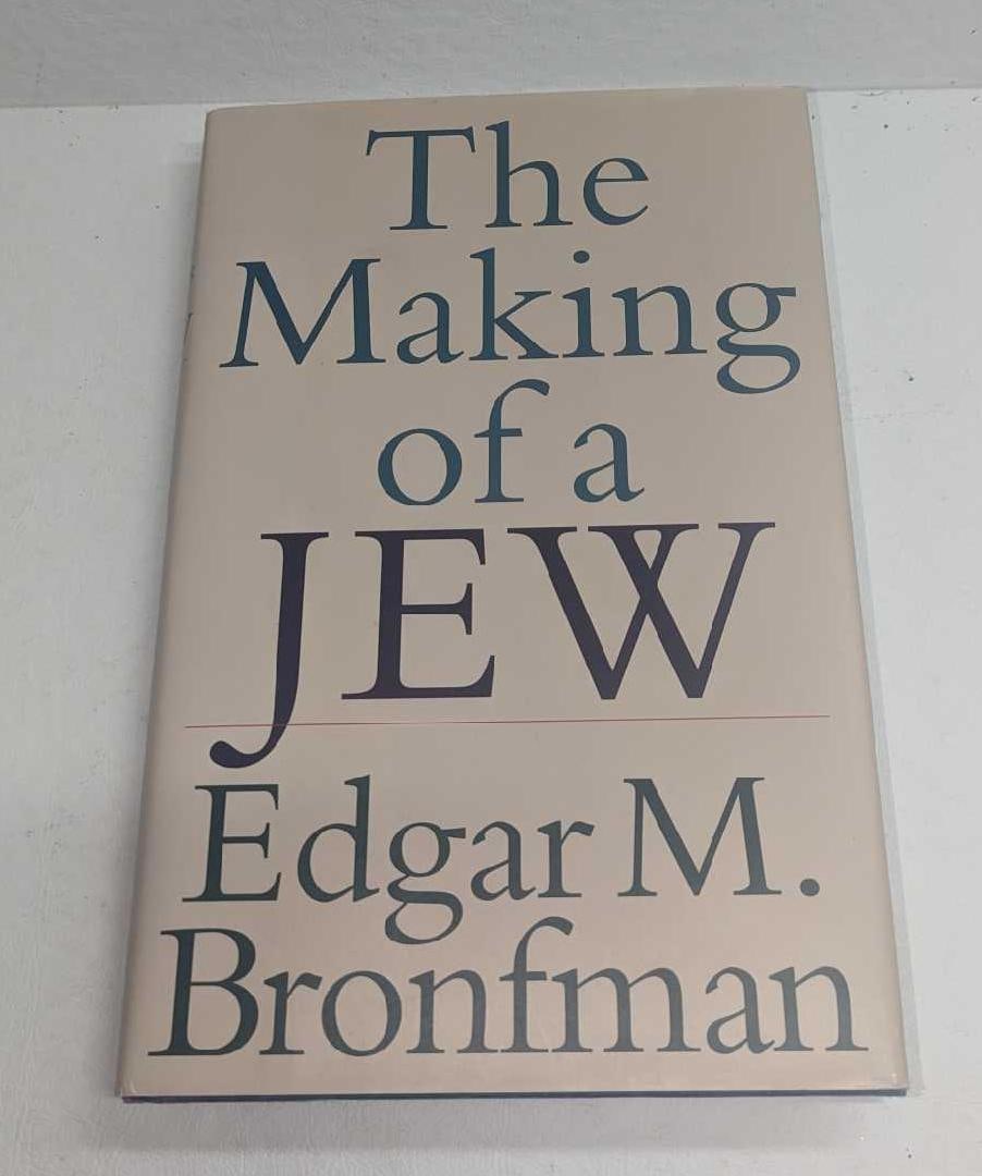 Edgar M. Bronfman Signed The Making Of A Jew Hardcover: Edgar M. Bronfman Signed The Making Of A Jew Hardcover. This was published by G.P. Putnam's Sons (New York) in 1996. The hardcover book is approx 6 3/8" x 1" x 9 1/2" and it weighs