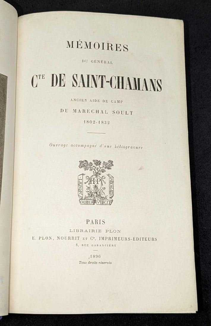 Memoires Du General Cte De Saint Chamans Hardcover (1 of 7)