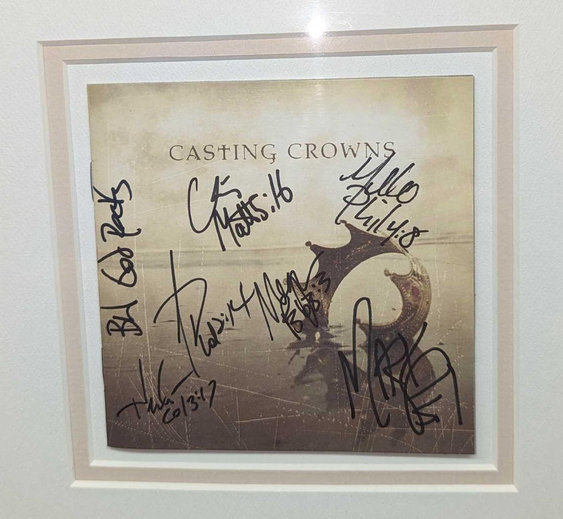 Autographed Casting Crowns Framed CD Cover - 2