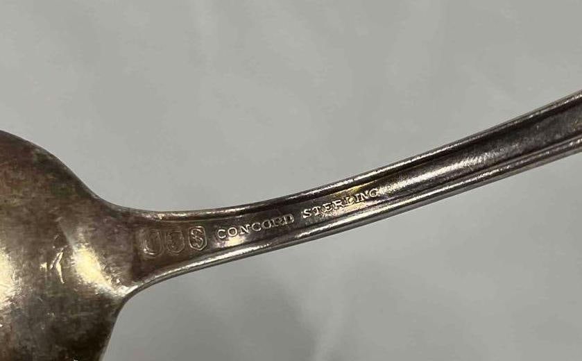 Large Concord Sterling Serving Spoon - 5