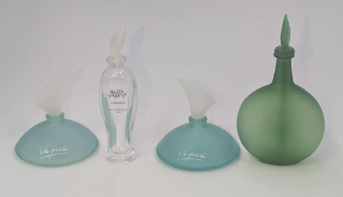 4 Empty Glass Perfume Bottles (1 of 8)