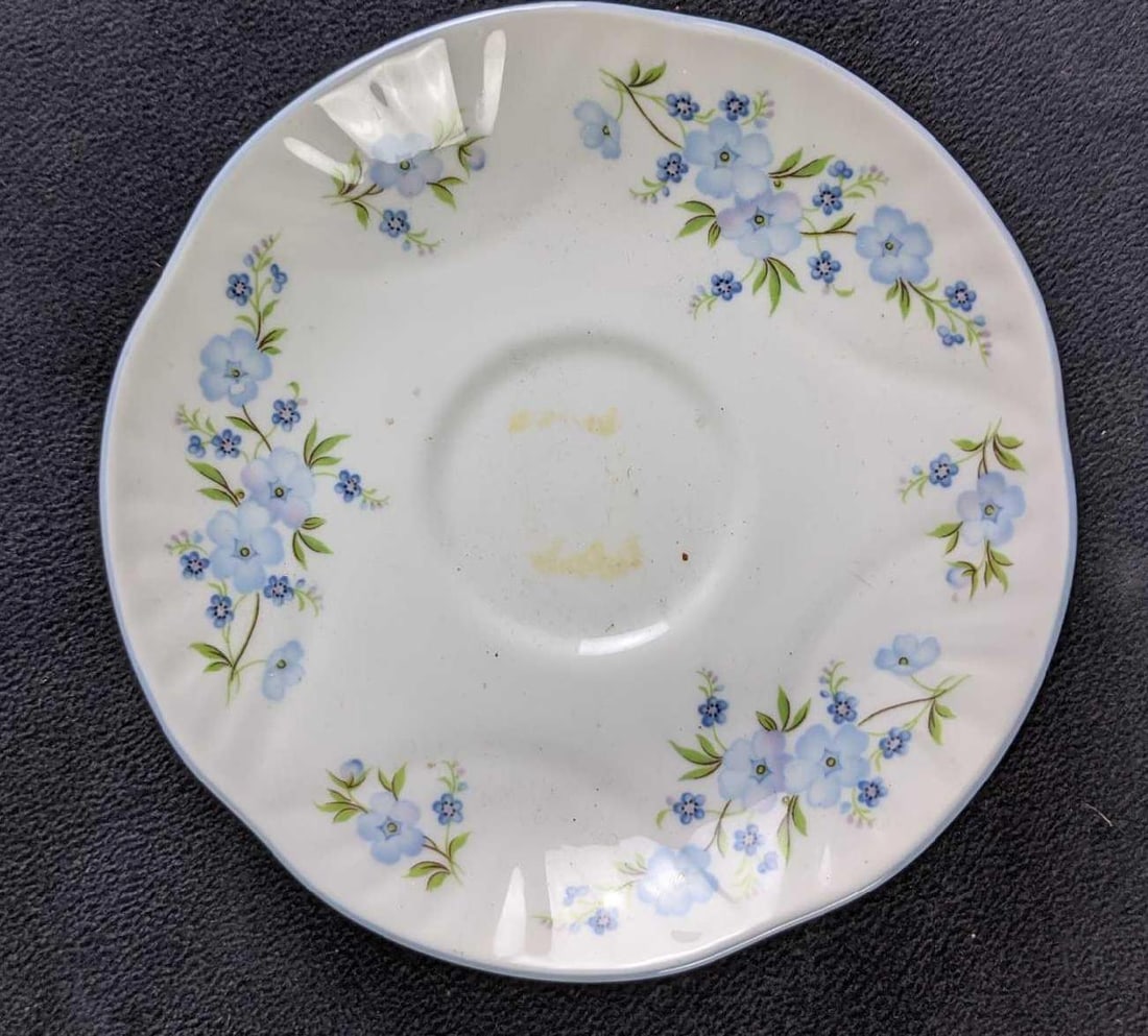 Assorted Bone China Saucers Small Plates - 5