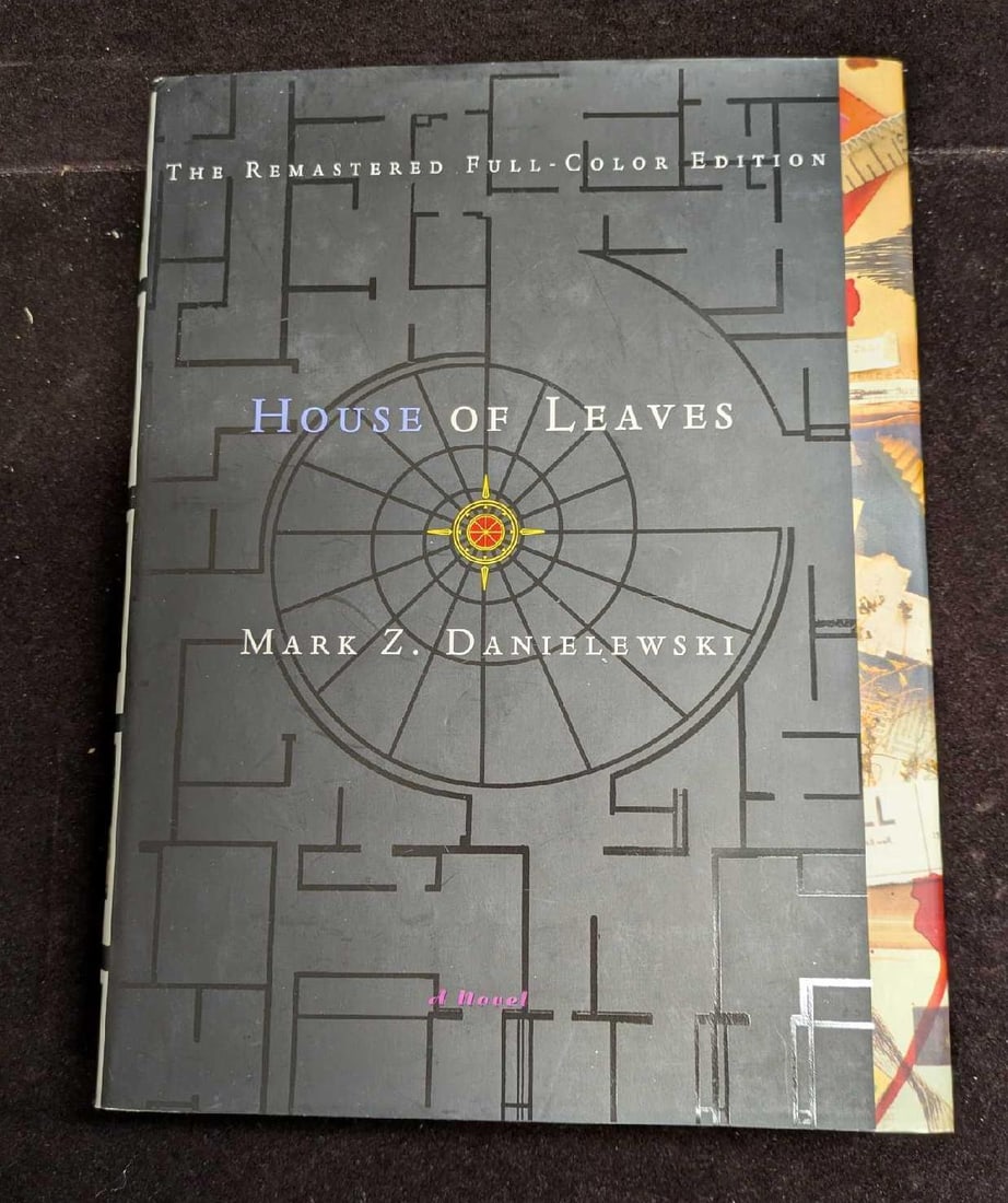 Remastered Full Color Edition House Of Leaves Hardcover: Remastered Full Color Edition House Of Leaves Hardcover. By Mark Z Danielewski. This was published by Pantheon Books in the year 2000. The hardcover book is approx 7 1/4" x 1 1/2" x 9 1/2" and it weig