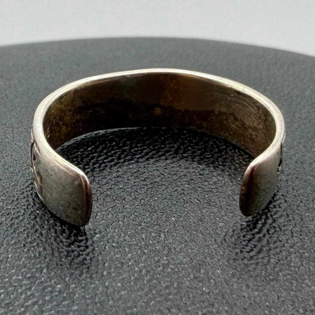 Adjustable Sterling Ring With Celtic Knot Design - 2