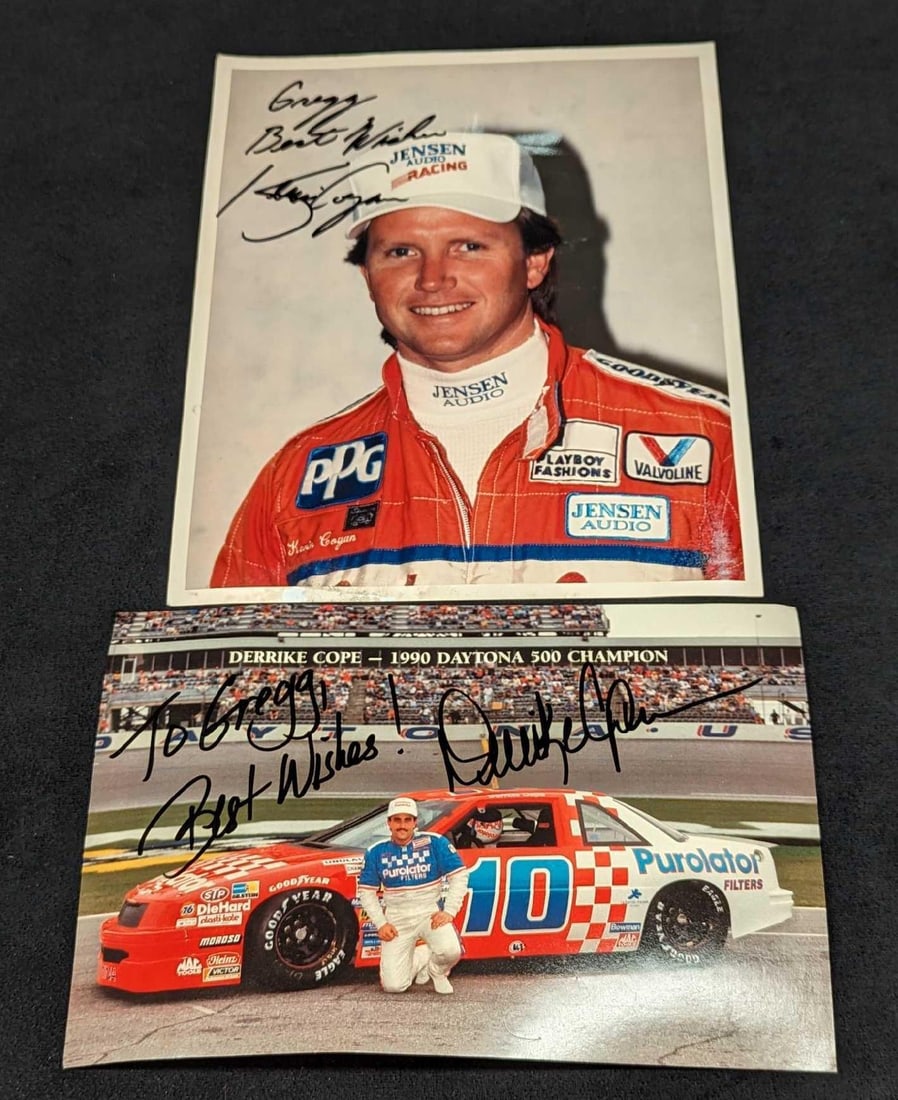 Autographed Derrike Cope & Kevin Cogan Photo Cards (1 of 6)
