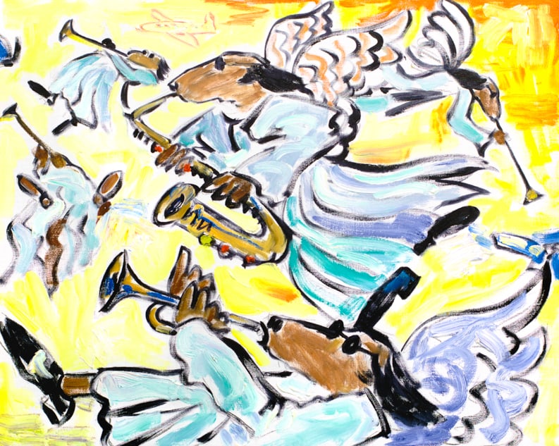 S&N Ivan Clarke "Hound Heaven" Medium Giclée: S&N Ivan Clarke "Hound Heaven" Medium Giclée Signed and numbered giclee on canvas print of Hound Heaven by Ivan Clarke. Comes in the original tube with the COA. This medium (30 x 22) pie