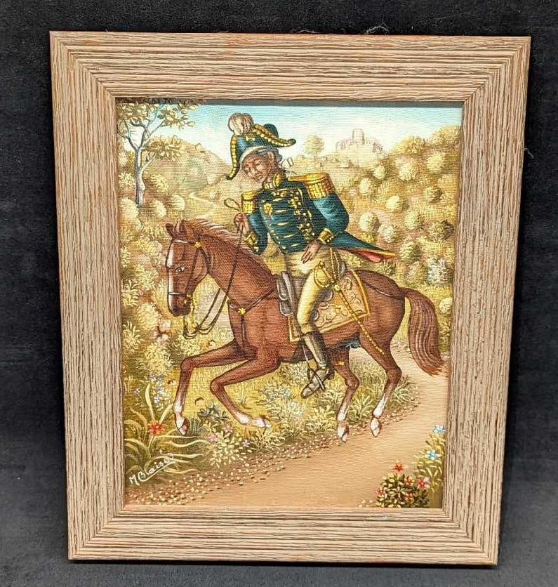 Framed Original Serge Moléon Blaise Oil On Canvas (1 of 6)