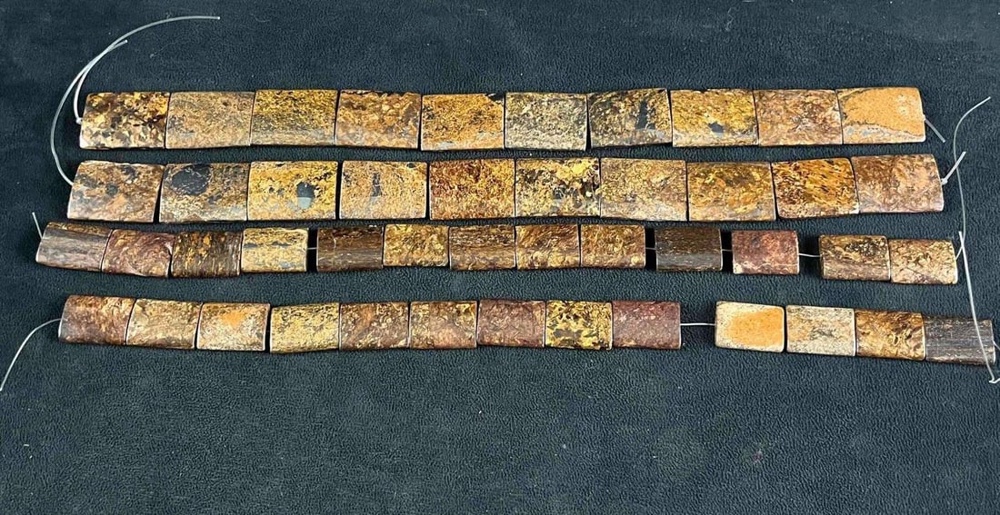 Bronzite Gemstone Rectangular Beads - 3