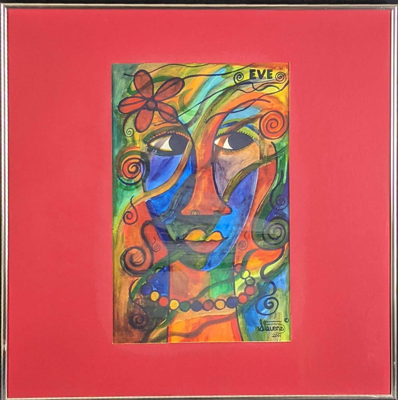 Larry Stevens Framed Offset Lithograph Eve (1 of 6)