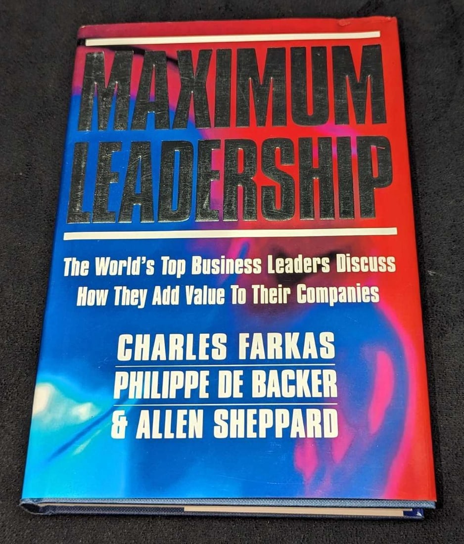 Alan Sheppard Signed Maximum Leadership Hardcover: Alan Sheppard (Not Alan Shepard) Signed Maximum Leadership Hardcover. This was written by Charles Darkas, Philippe De Backer, and Allen Sheppard and was published by Orion in the year 1995 (Great Brit