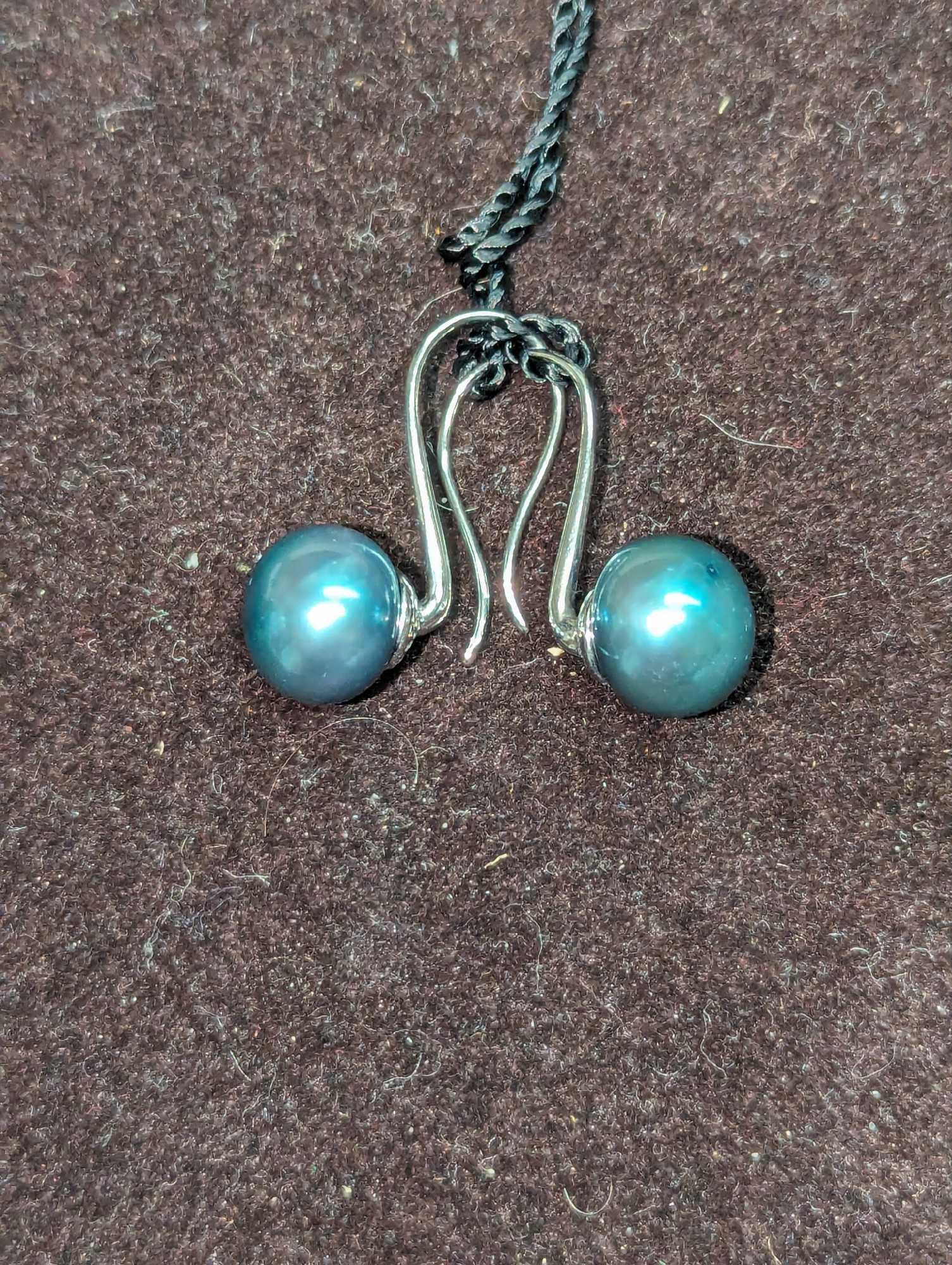 Honora Collection Solid Blue Pearl Hook Earrings - 7