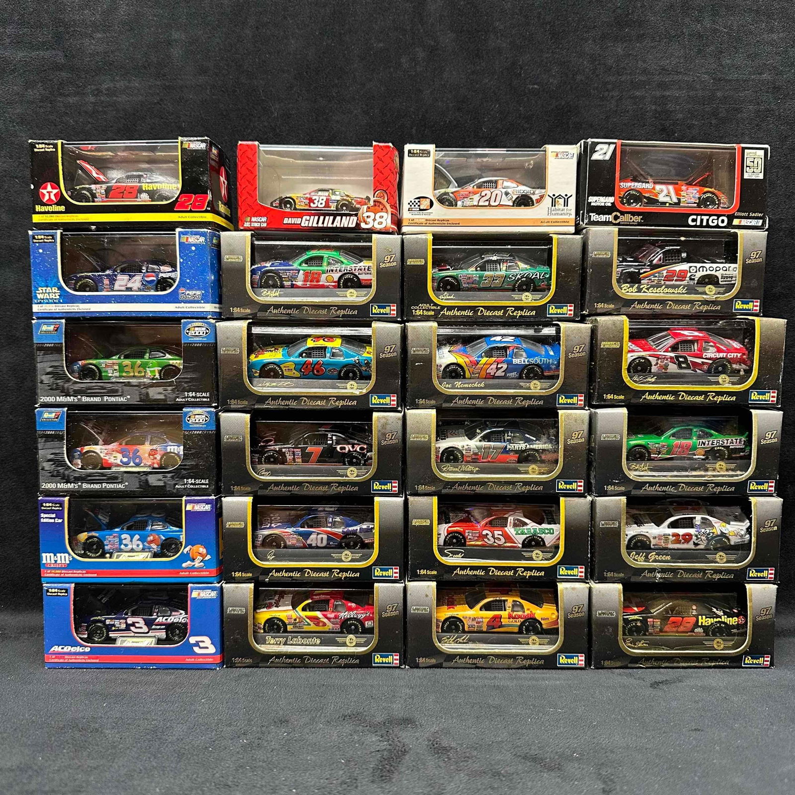 Revell 1:64 Scale Diecast Replicas Stock NASCAR Cars Set Star Wars Skoal Citgo Twenty Four (1 of 10)