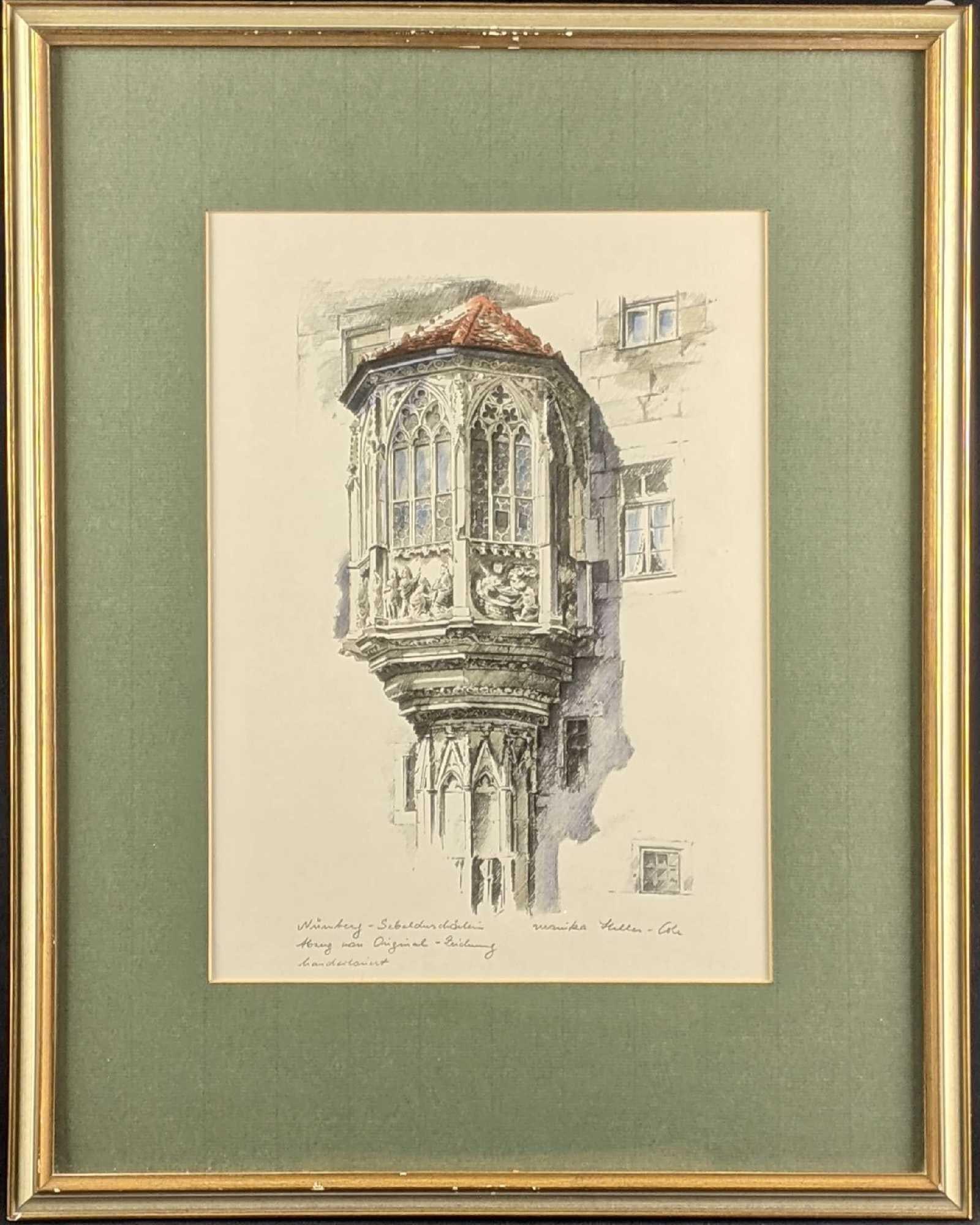 Nuremberg Bay Art High Quality Framed Art Print: Nuremberg Bay Art High-Quality Framed Art Print This is a beautiful framed print. The frame has some wear but the print is safely in the frame behind plexiglass. 18 1/2in x 23 1/2in Weight: 4lbs