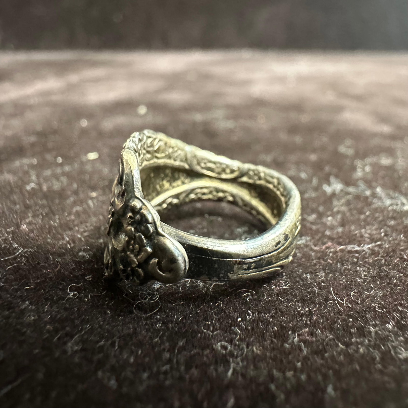 Bent Spoon Handle Hallmark LTD Silver Ring - 5