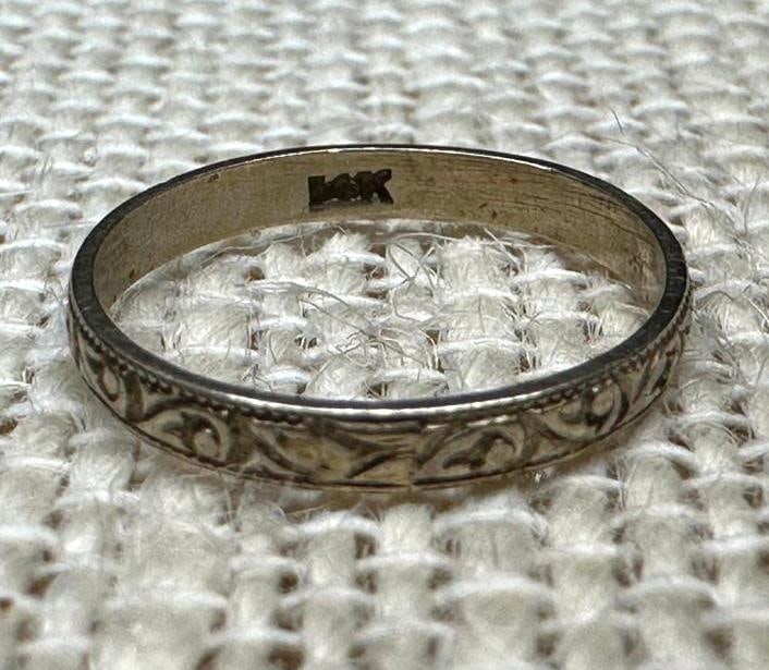 14k White Gold Toe Ring - 3