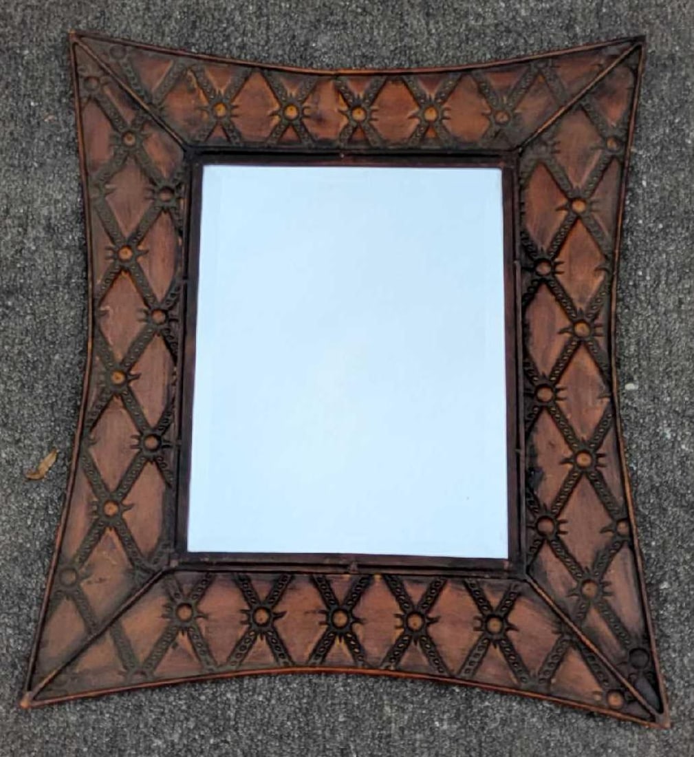 Embossed Metal Wall Mirror B (1 of 4)