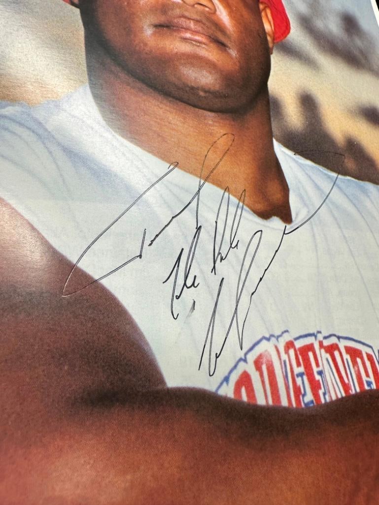 Signed George Foreman Program, Token, Button 1994 - 3