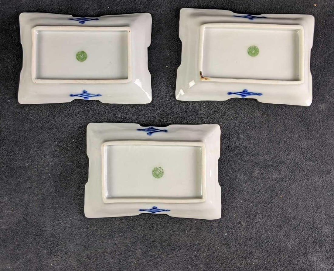 Vintage Oriental Rectangular Small Plates - 2
