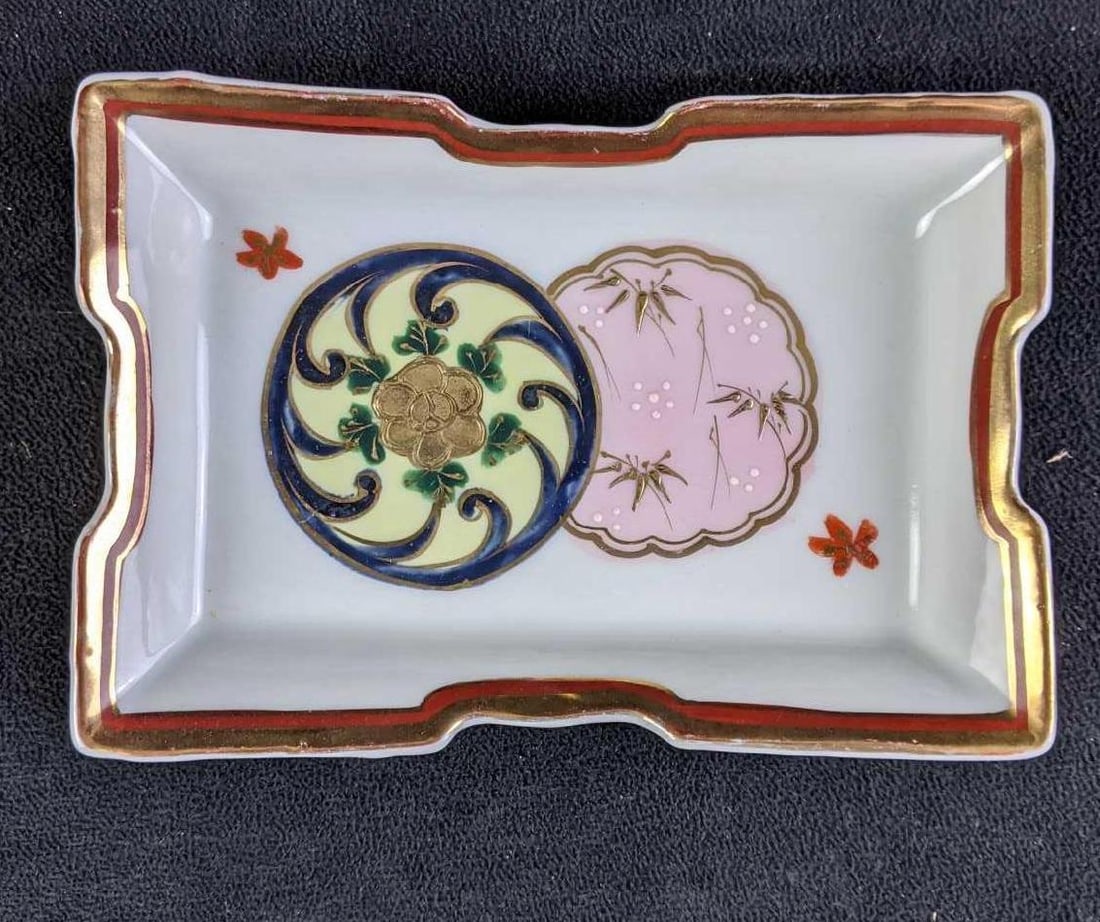 Vintage Oriental Rectangular Small Plates - 5