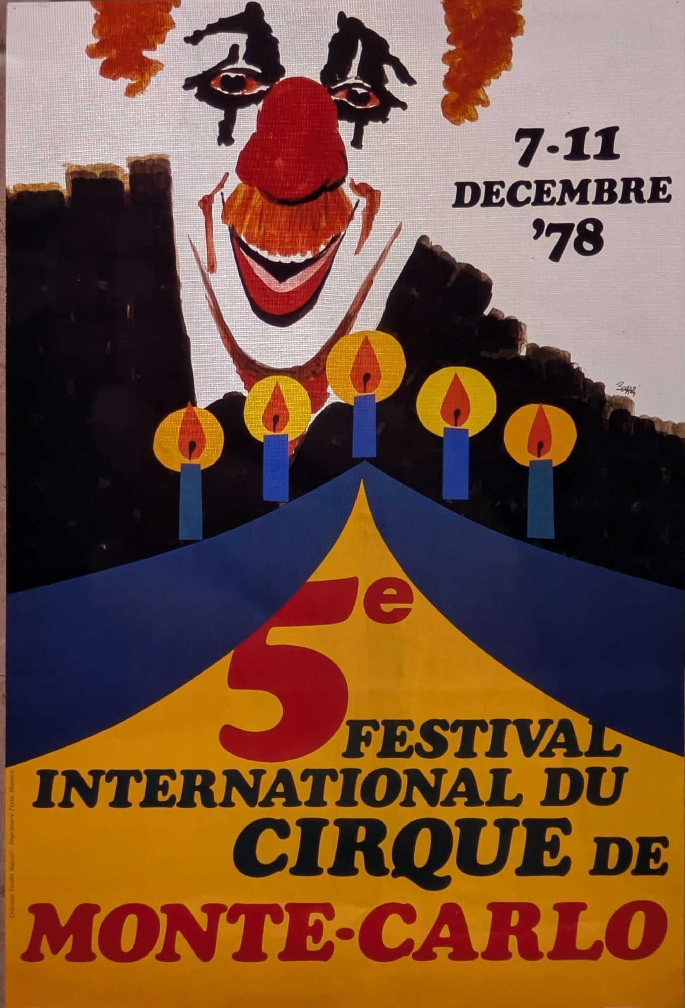 4 X 5 5th Festival International Du Cirque Kodak Transparency B: 4 X 5 5th Festival International Du Cirque Kodak Transparency B. Here is a 4" x 5" Kodak Transparency of a vintage "5th Festival International Du Cirque" that was held in Monte Carlo in 1978. This