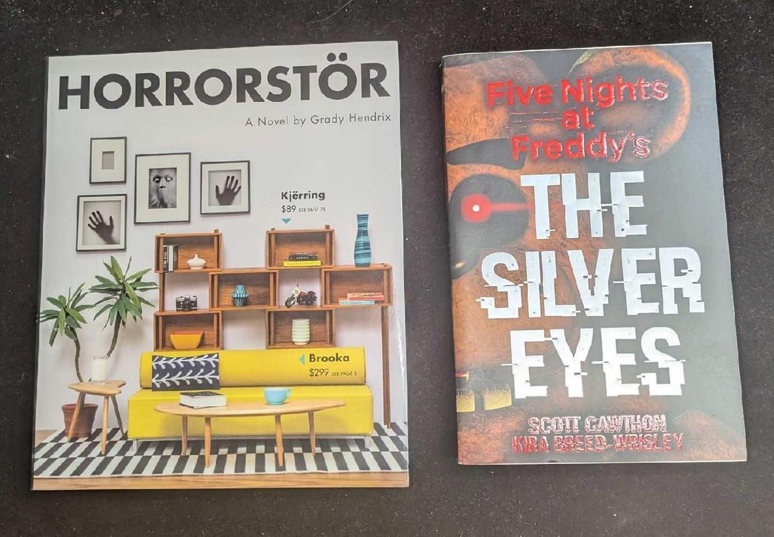Horrorstor And Five Nights At Freddy's Softcover Books: Horrorstor And Five Nights At Freddy's Softcover Books. This lot includes: (1) Horrorstor - By Grady Hendrix. This was published by Quirk Books (Philadelphia). This softcover book is approx 7
