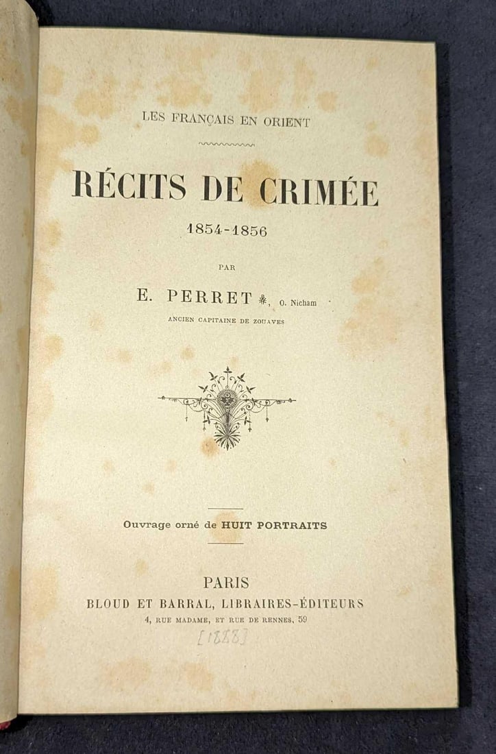 Récits de Crimée, 1854 - 1856 Hardcover Book (1 of 8)