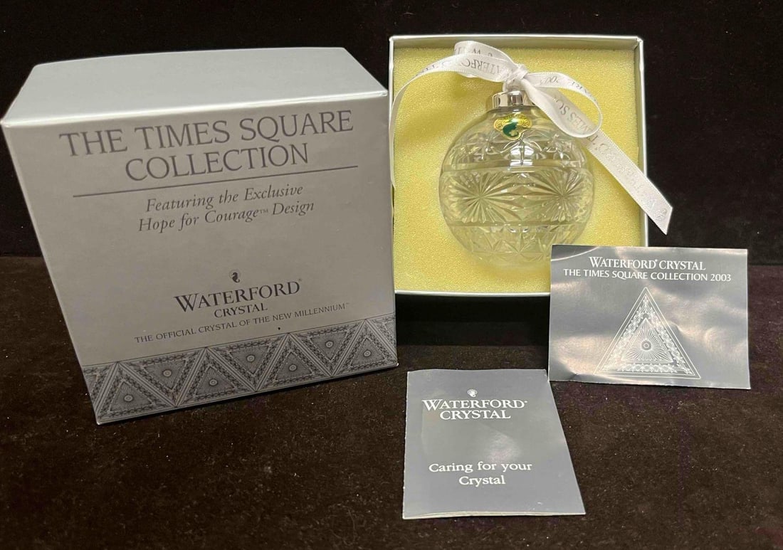 Waterford Crystal Times Square Collection Ornament 2003 The Exclusive Hope For Courage Design (1 of 10)