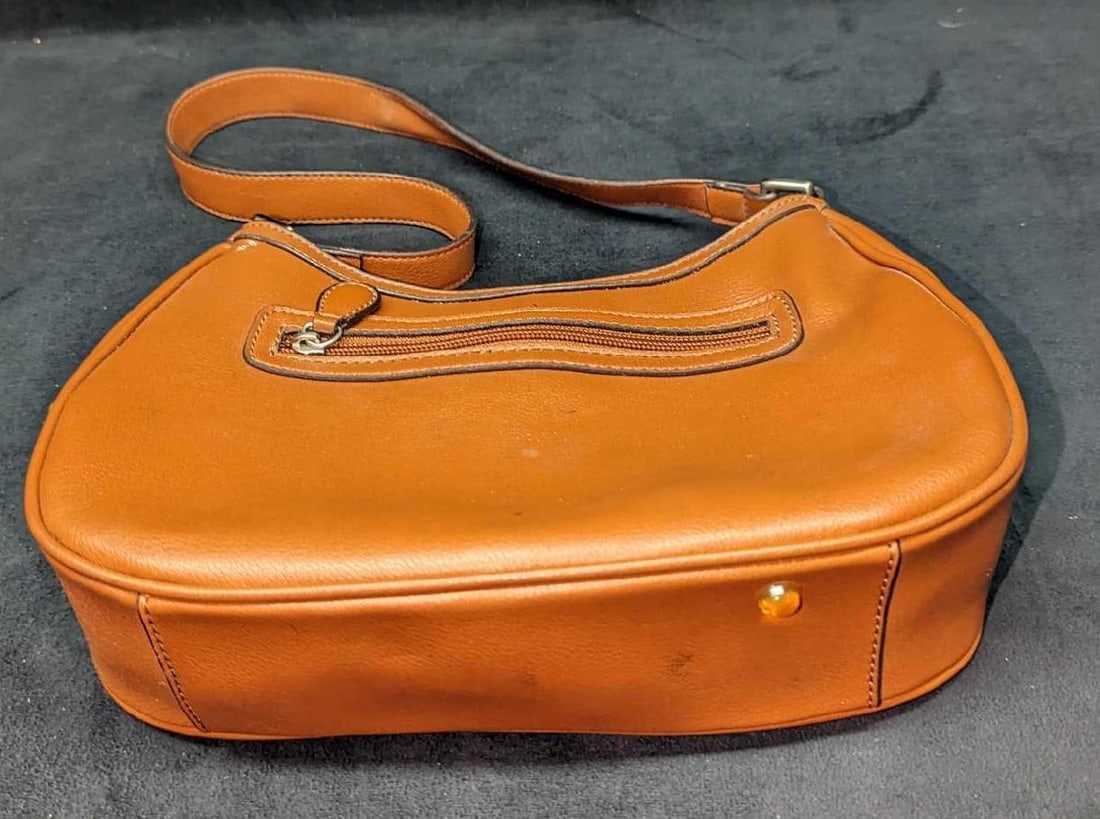 Liz Claiborne Brown Cognac Basic Essentials Purse - 3