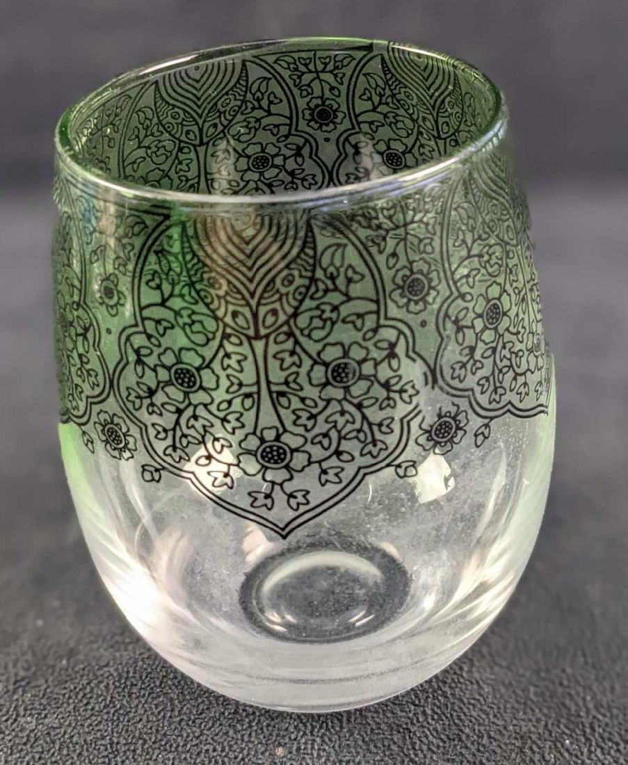 Four Stemless Wine Glasses - 2