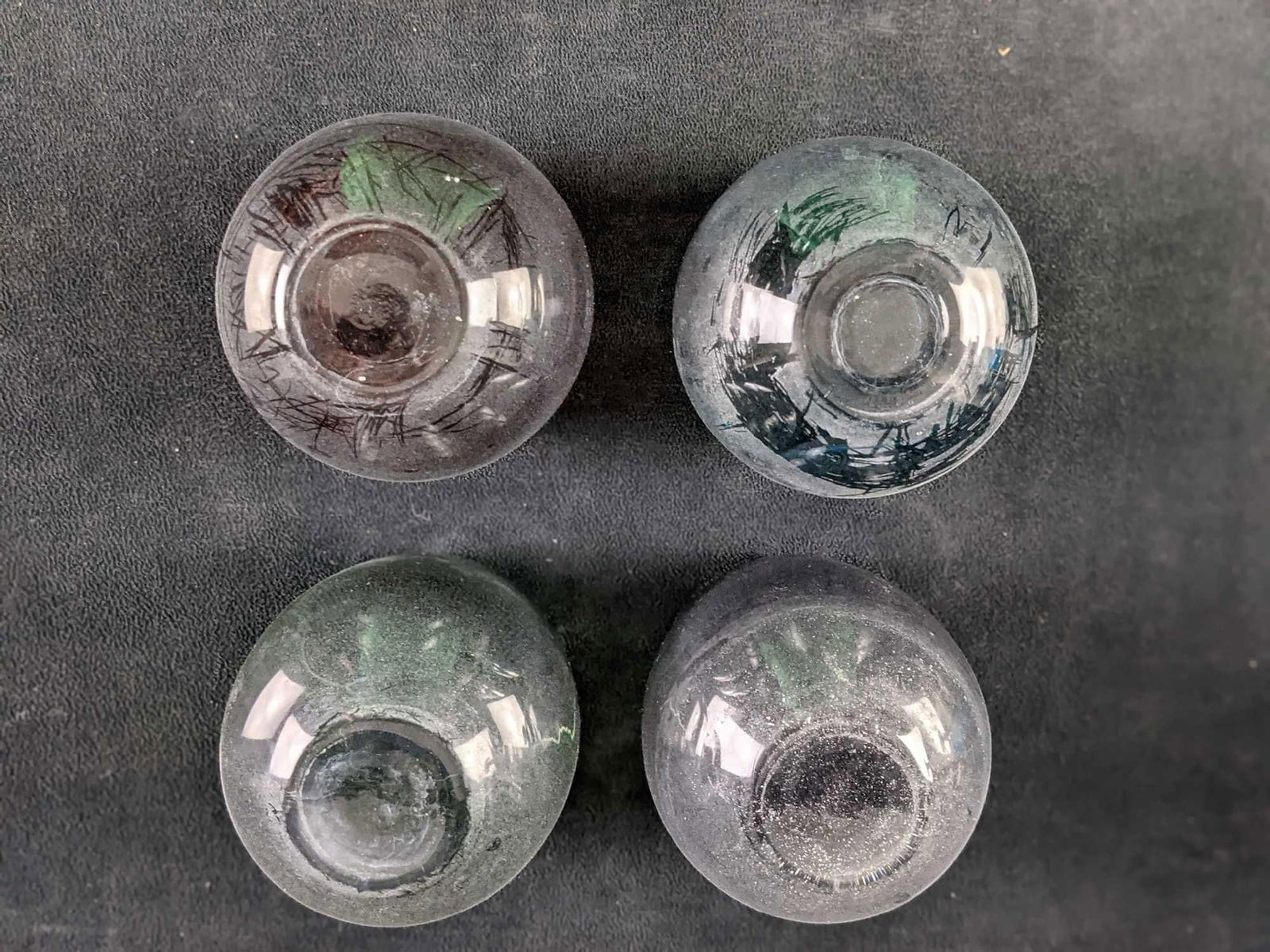 Four Stemless Wine Glasses - 9