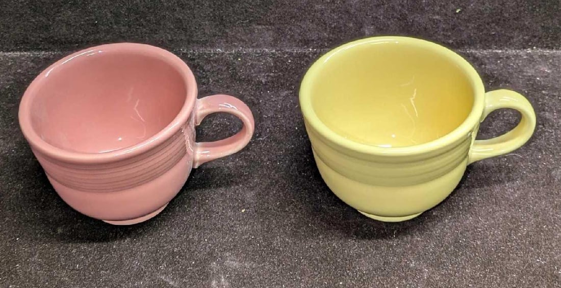 Four Fiestaware Flat Cups - 5