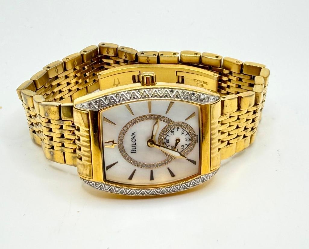 Bulova Gold-Plated 98W05 Watch (1 of 4)