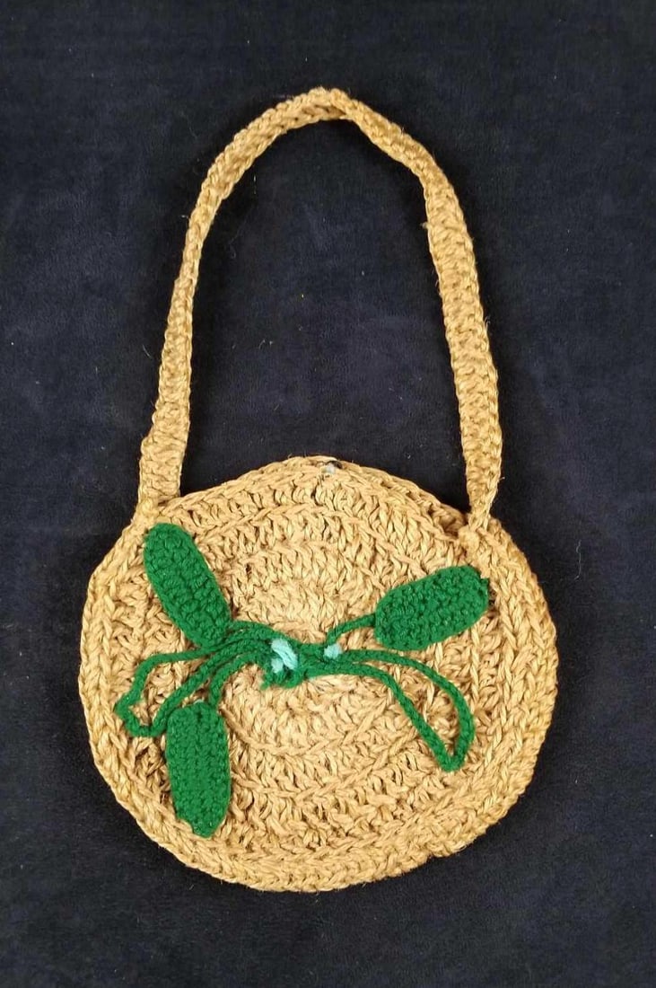 Crocheted Knitted Hand Bag (1 of 3)