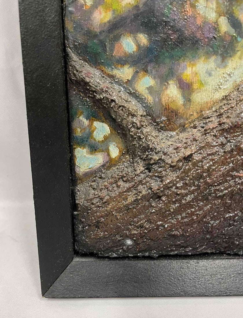 Framed Original Mixed Media Artwork Unsigned - 10