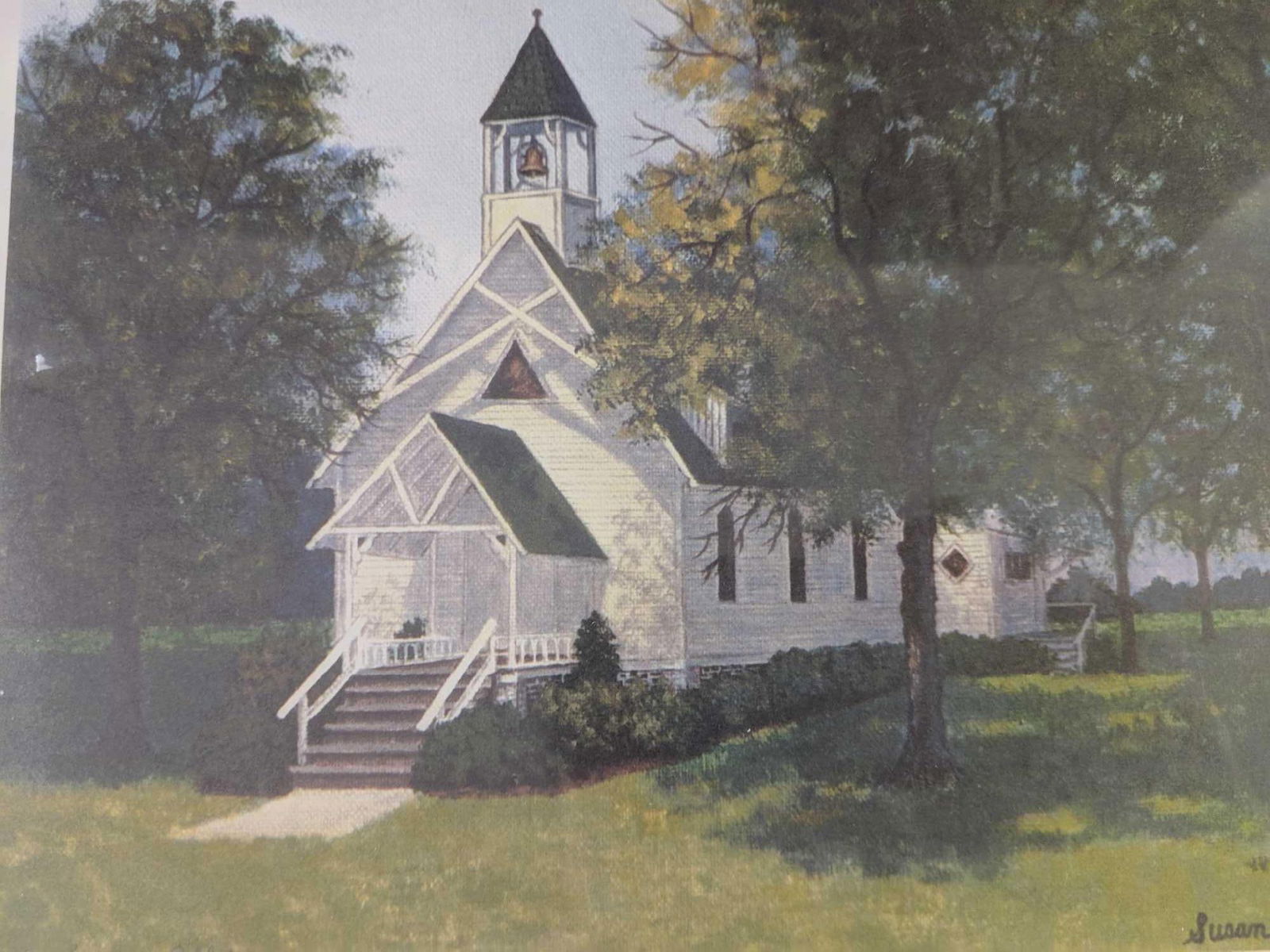 Susan Oller Chapel Lithrograph Print - 2