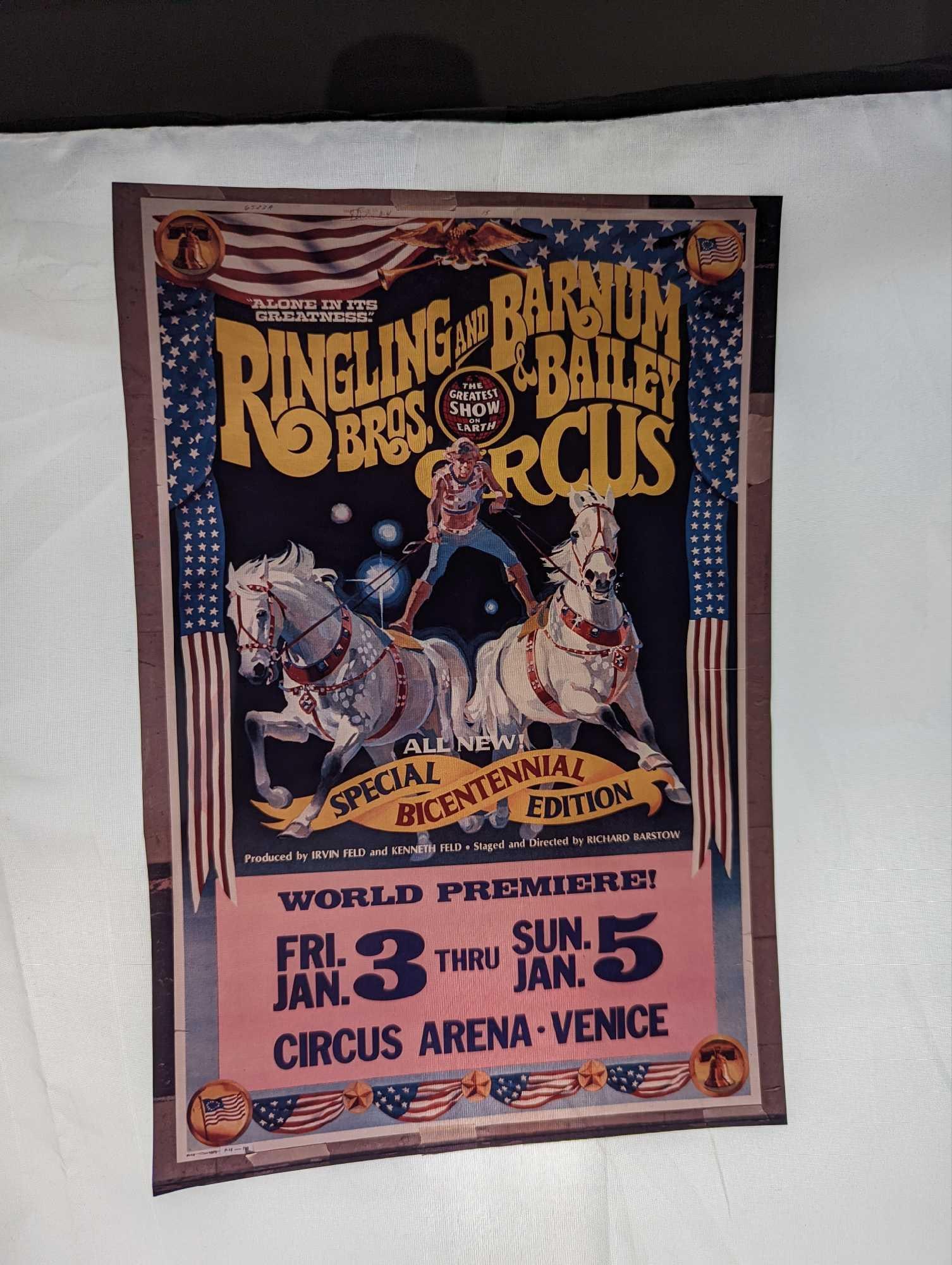 Ringling Brothers Barnum Circus Poster Transparency (1 of 3)