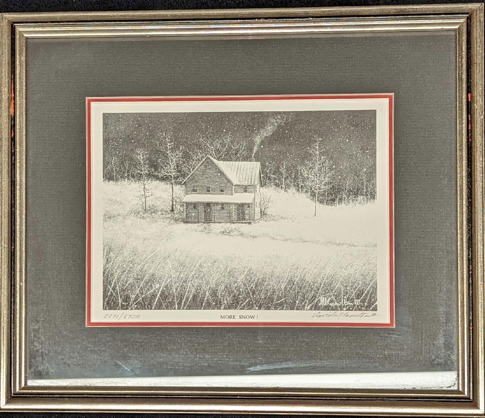 S&N Framed David Knowlton More Snow House Print (1 of 5)
