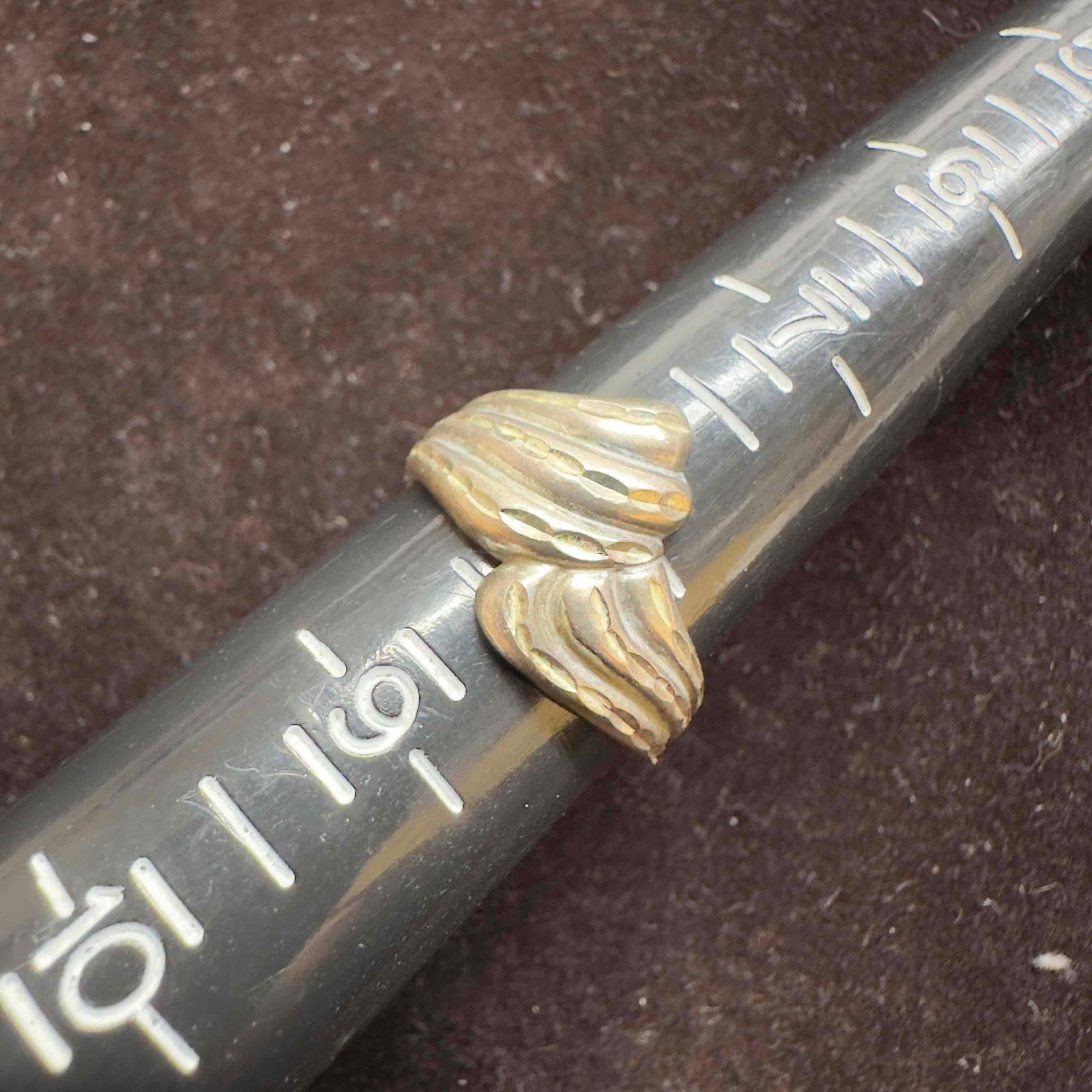 Triple Sinuous Overlapping Bands Sterling Silver Ring - 6