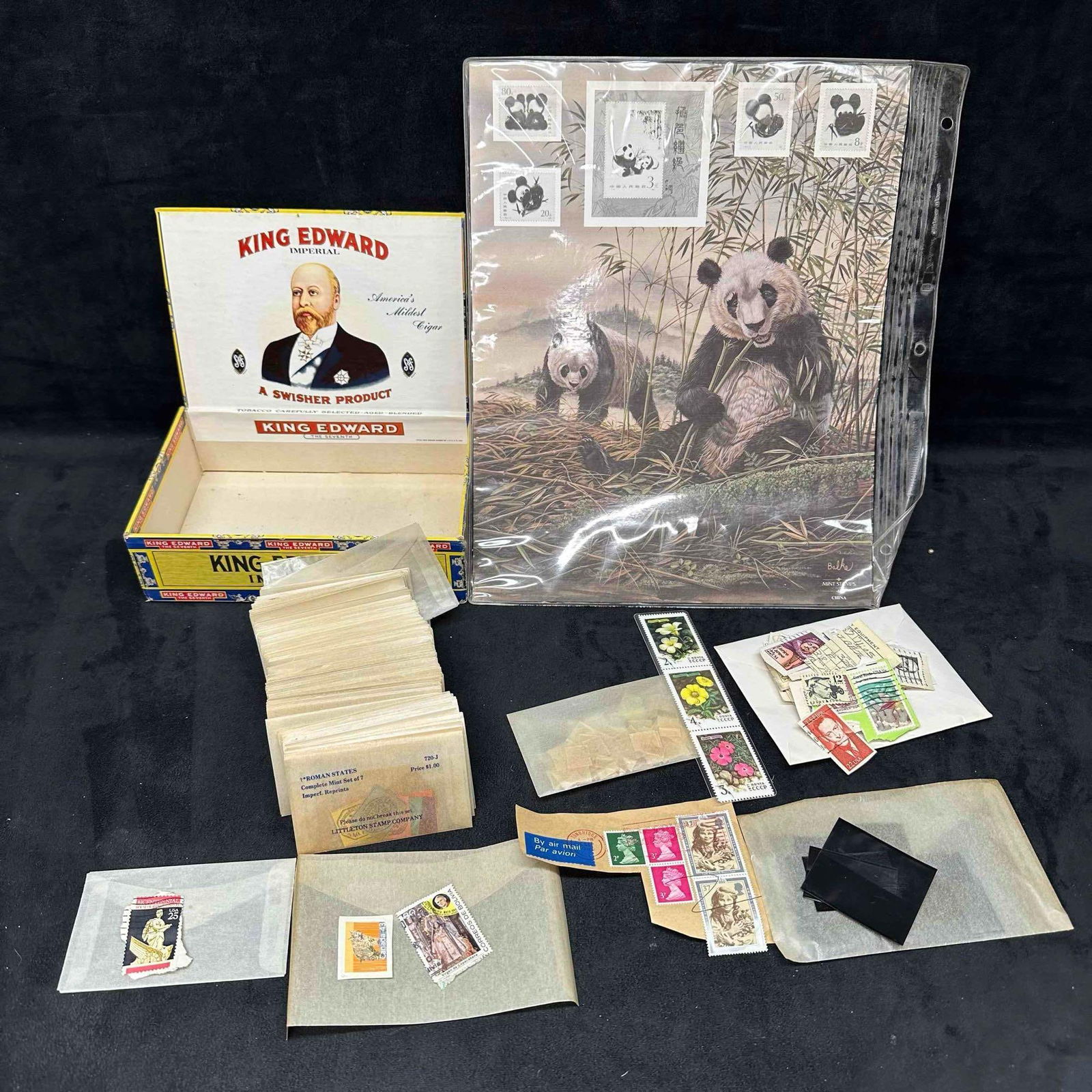 Foreign International US Stamps Collection Stamp Collectors Collection Set Panda: Most of the international foreign stamps have been canceled. A few of the US American stamps are able to be used for Mailing but some pre canceled. Collectors stamp collection with various themes. A l