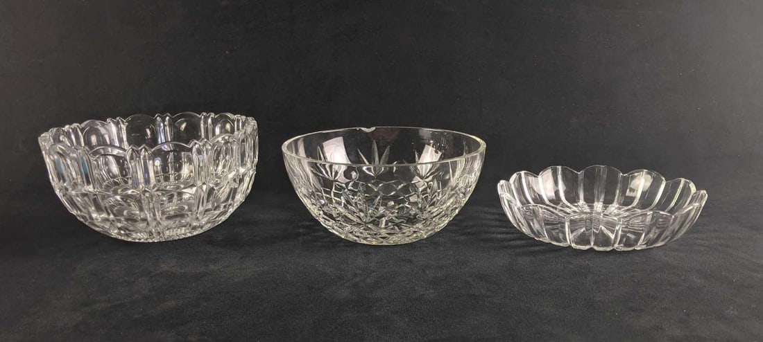 Crystal Bowls Decorative Clear Bowls (1 of 9)